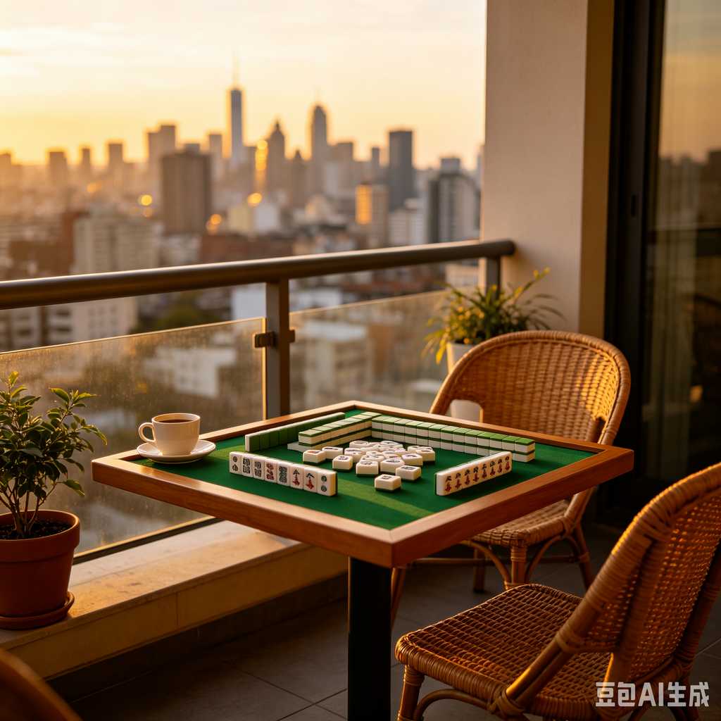 hotel room mahjong set